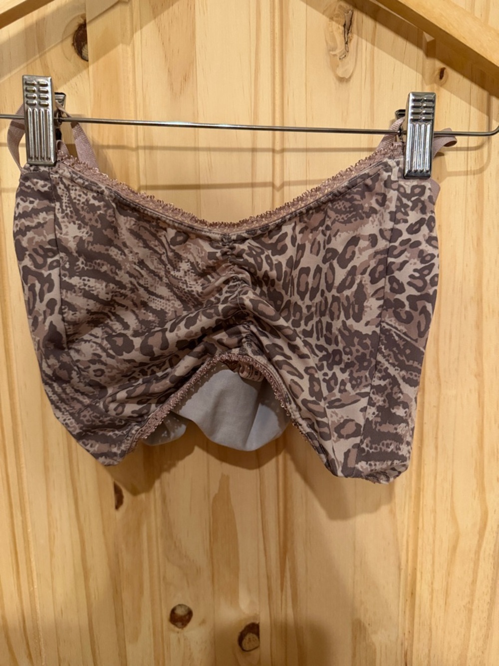 Spell Taupe Animal Print Bandeau Bra